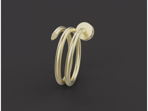 Nail Ring 15049 3D Model