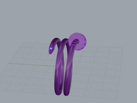 Nail Ring 15049 3D Model