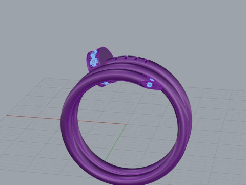 Nail Ring 15049 3D Model