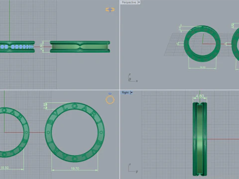 Rings 66754 3D Model