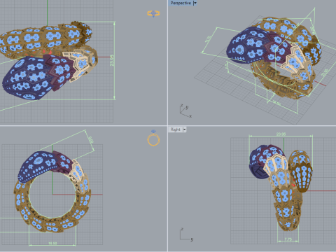 Serpent Ring 61179 3D 模型