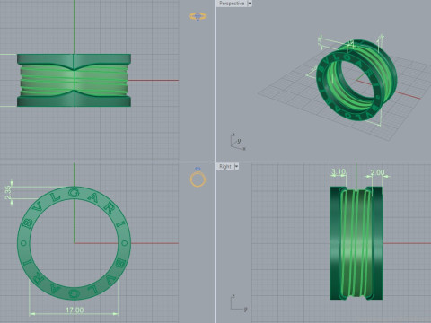 Ring 15076 3D Модель