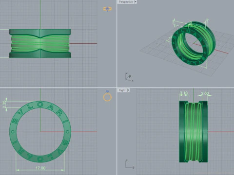 Anello 15076 Modello 3D