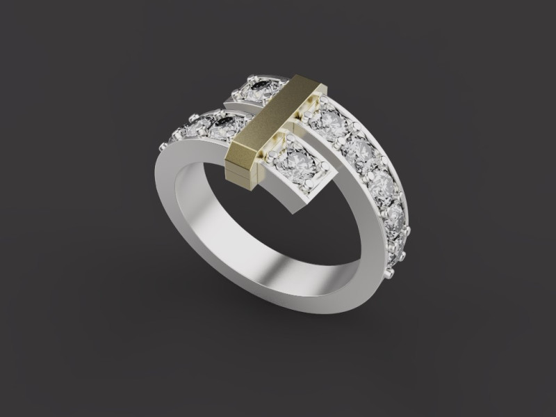 Ring 66732 3D Model .c4d .max .obj .3ds .fbx .stl .blend