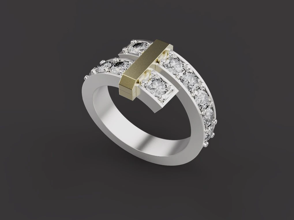 Ring 66732 3D Model .c4d .max .obj .3ds .fbx .stl .blend 