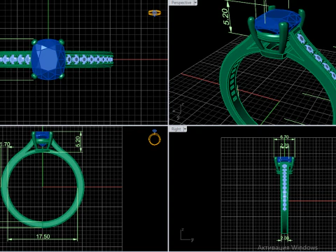 Anello 30923 Modello 3D