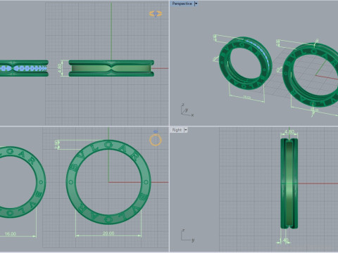 Rings 66699 Model 3D