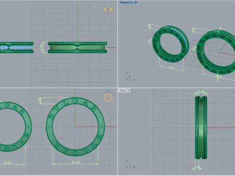 Rings 66699 3D Model