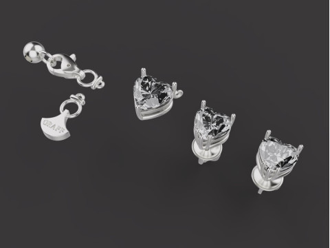 Studs and Pendant set 75037 3D Model
