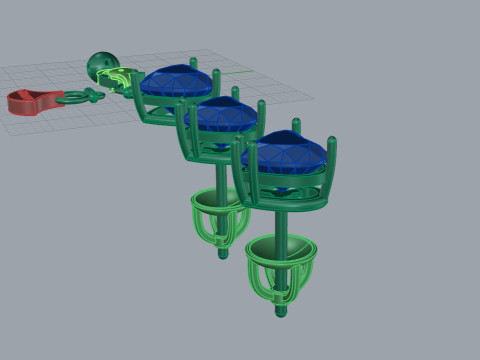 Studs and Pendant set 75037 3D Model