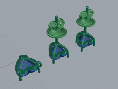 Studs and Pendant set 75037 3D Model