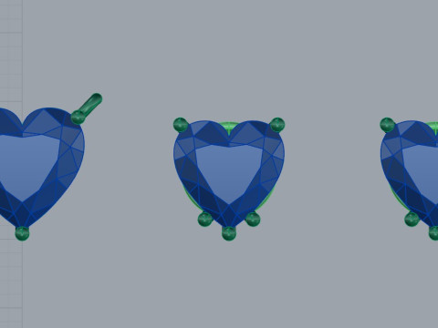 Studs and Pendant set 75037 3D Model