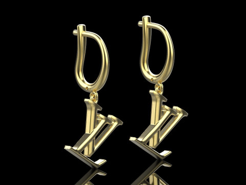 Earrings 29168 3D Model