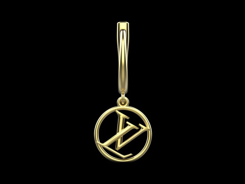 Earrings 29168 3D Model