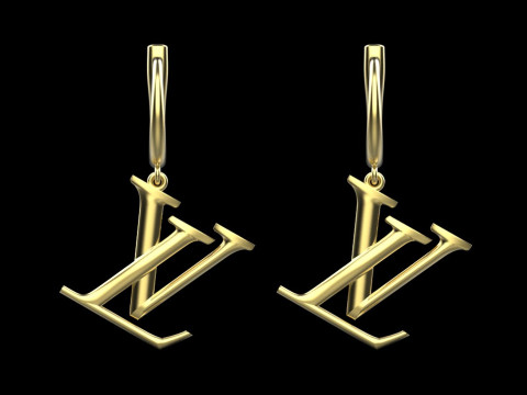 Earrings 29168 3D Model