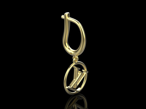 Earrings 29168 3D Model