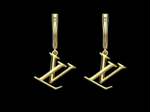 Earrings 29168 3D Model