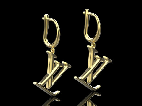 Earrings 29168 3D Model