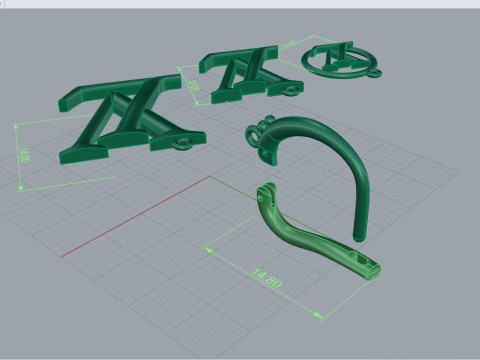 Earrings 29168 3D Model