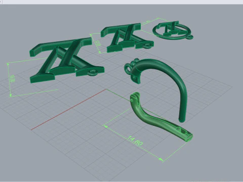 귀걸이 29168 3D 모델