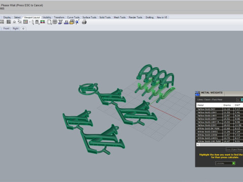 Earrings 29168 3D Model