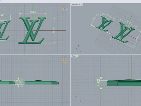 귀걸이 29168 3D 모델