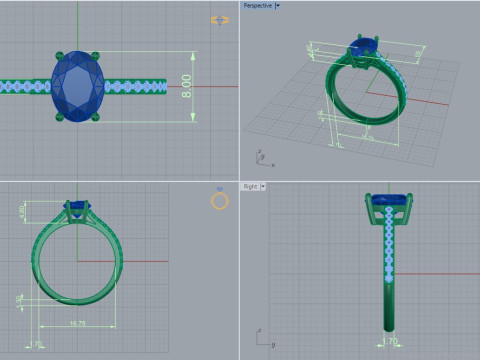 Ring 52157 3D Model