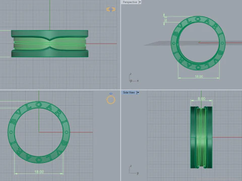 Anello 30522 Modello 3D