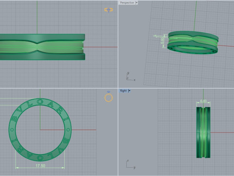 Ring 52992 3D Model