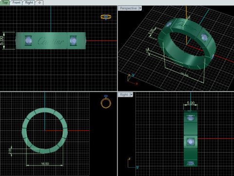 Ring 67206 3D Model