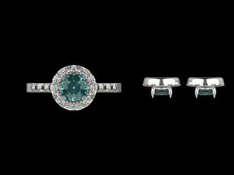 Ring and Earrings set 65808 3D 모델