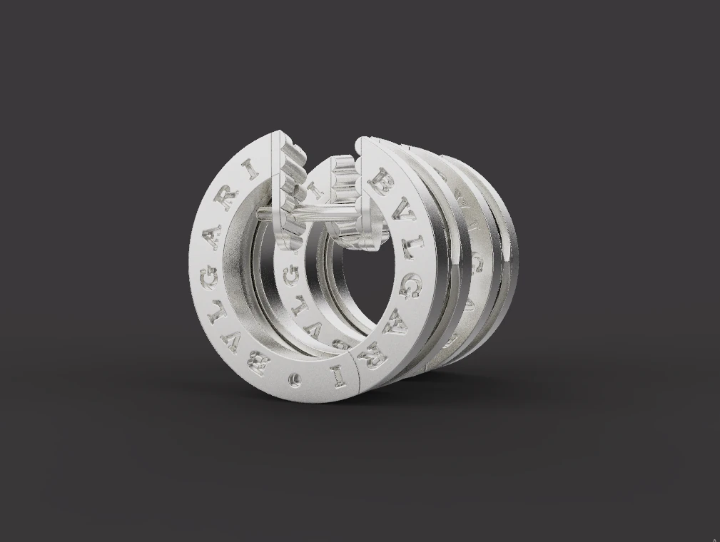 Earrings 17040 3D Model .c4d .max .obj .3ds .fbx .stl .blend