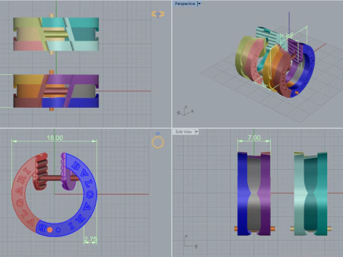 Earrings 17040 3D Model
