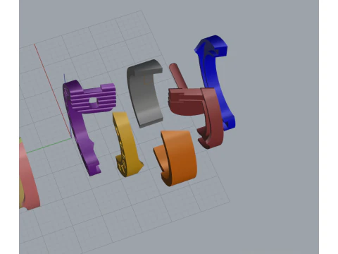 Earrings 17040 3D Model
