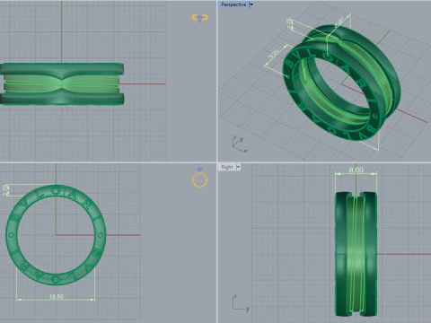 Ring 15066 3D Model
