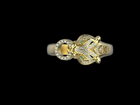 Panther Ring 29101 Modèle 3D