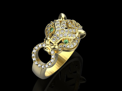 Panther Ring 29101 Modèle 3D