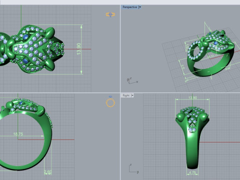 Panther Ring 29101 Modèle 3D
