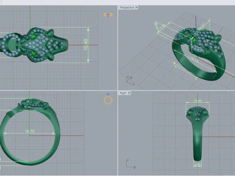 Anel Pantera 29101 Modelo 3D