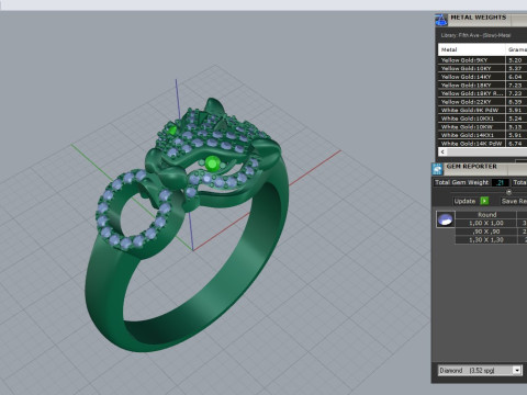 Panther Ring 29101 Modèle 3D