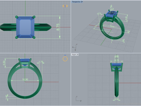 Ring 51807 3D Model