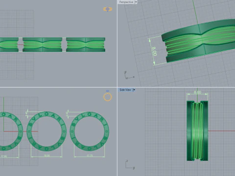 Rings 52052 3D Model