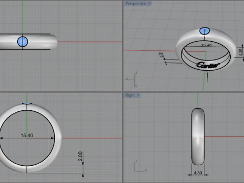Ring 51439 3D Model