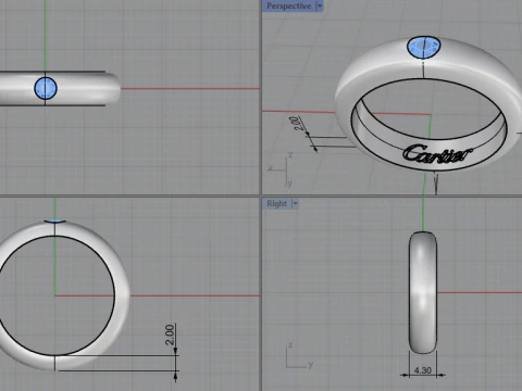 Ring 51439 3D Model