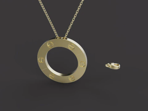 吊坠60763 3D 模型