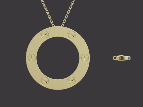 吊坠60763 3D 模型