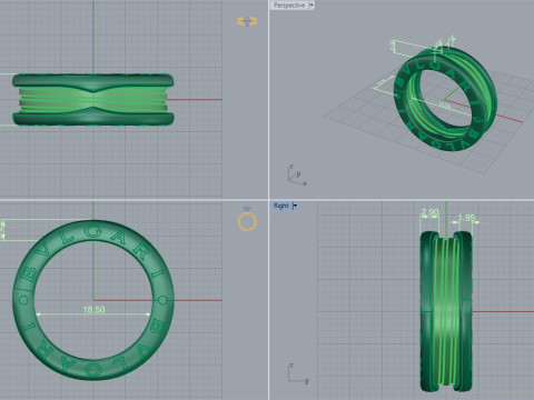 Ring 51808 3D Model
