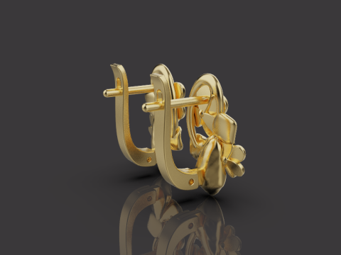 Earrings 54113 Model 3D
