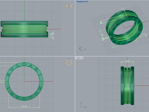 Ring 15178 3D Model