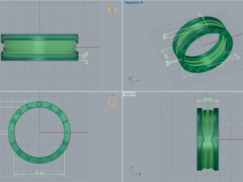 Ring 15178 3D Model